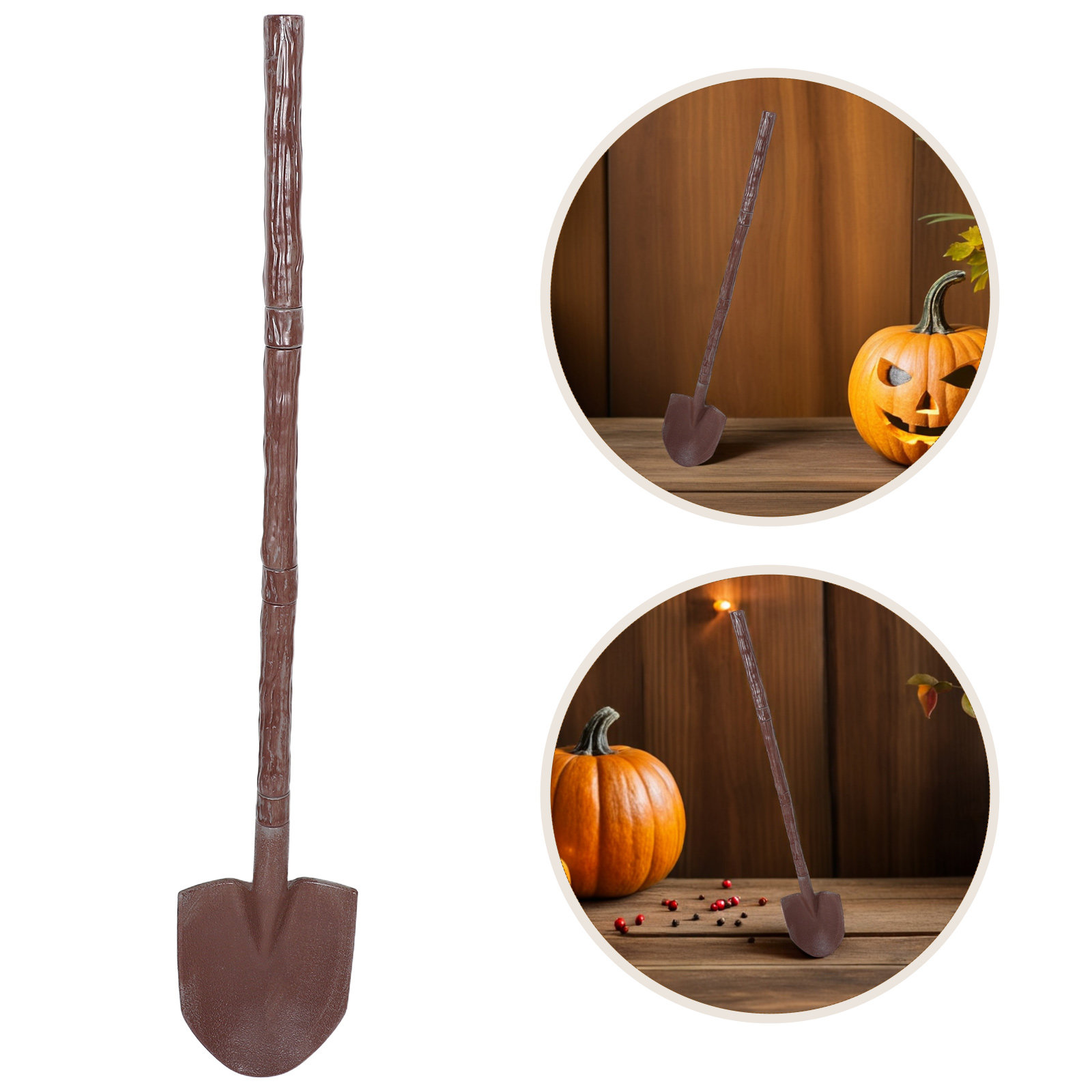 Detachable Cosplay Prop - Halloween Plastic Shovel Prop Realistic Graveyard