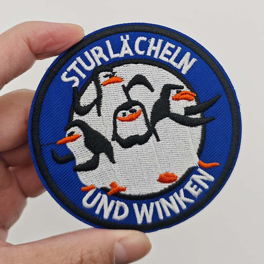 Novelty Cartoon Penguin Embroi - đánh giá và giá Velcro Hook Loop