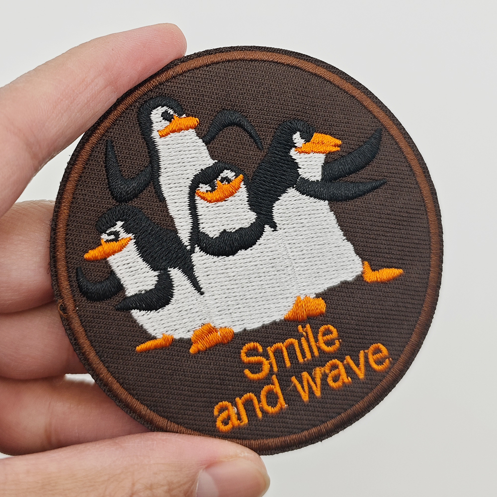 Novelty Cartoon Penguin Embroi - đánh giá và giá Velcro Hook Loop