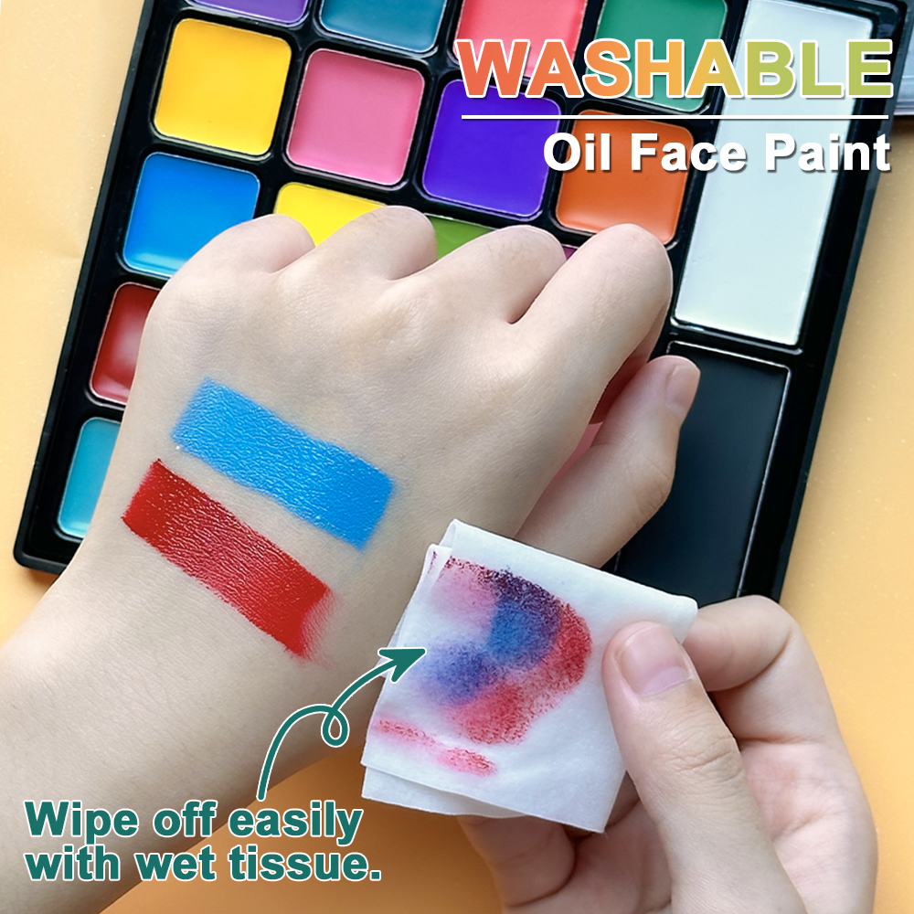 22 Color Face Body Painting Ki - đánh giá và giá Cosplay Prop Paint