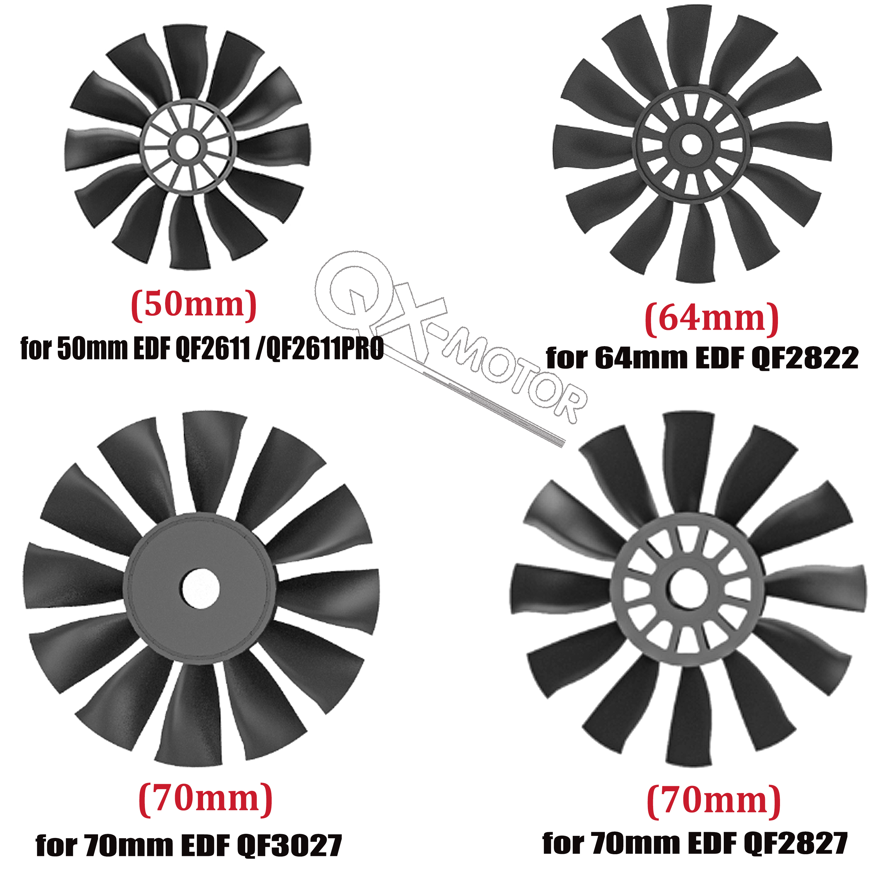 QX-MOTOR 12Blades CW CCW 70mm  - đánh giá và giá Ekko Cosplay Prop