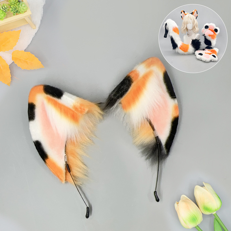 Furry Cat Ears Tail Paws Set C - đánh giá và giá Detachable Cosplay Prop