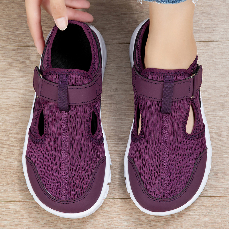 Wide Fit Women's Summer Shoes  - đánh giá và giá Velcro Hook Loop