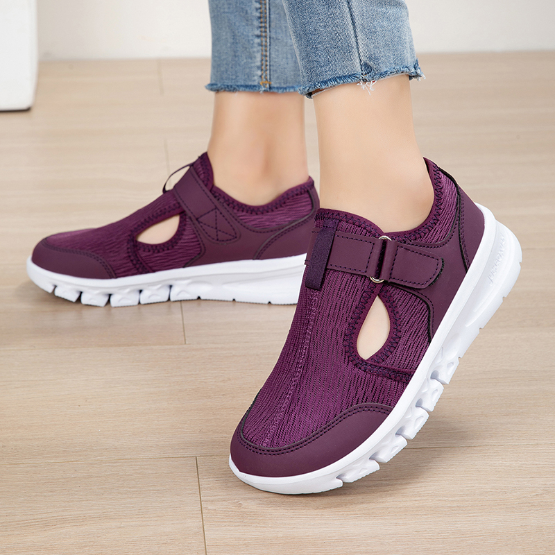 Wide Fit Women's Summer Shoes  - đánh giá và giá Velcro Hook Loop