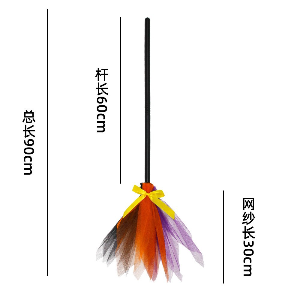 Halloween LED Witch Broom, Det - đánh giá và giá Detachable Cosplay Prop