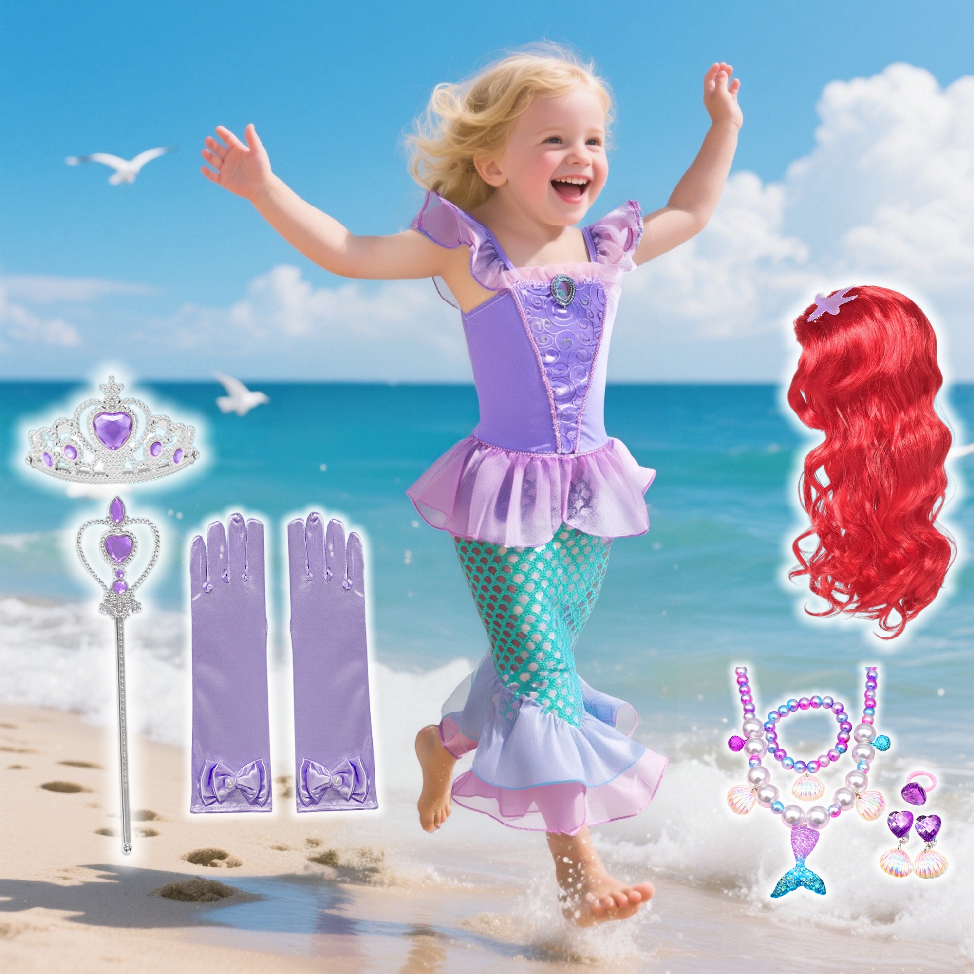 Summer Mermaid Birthday Party  - đánh giá và giá Briar Cosplay Prop