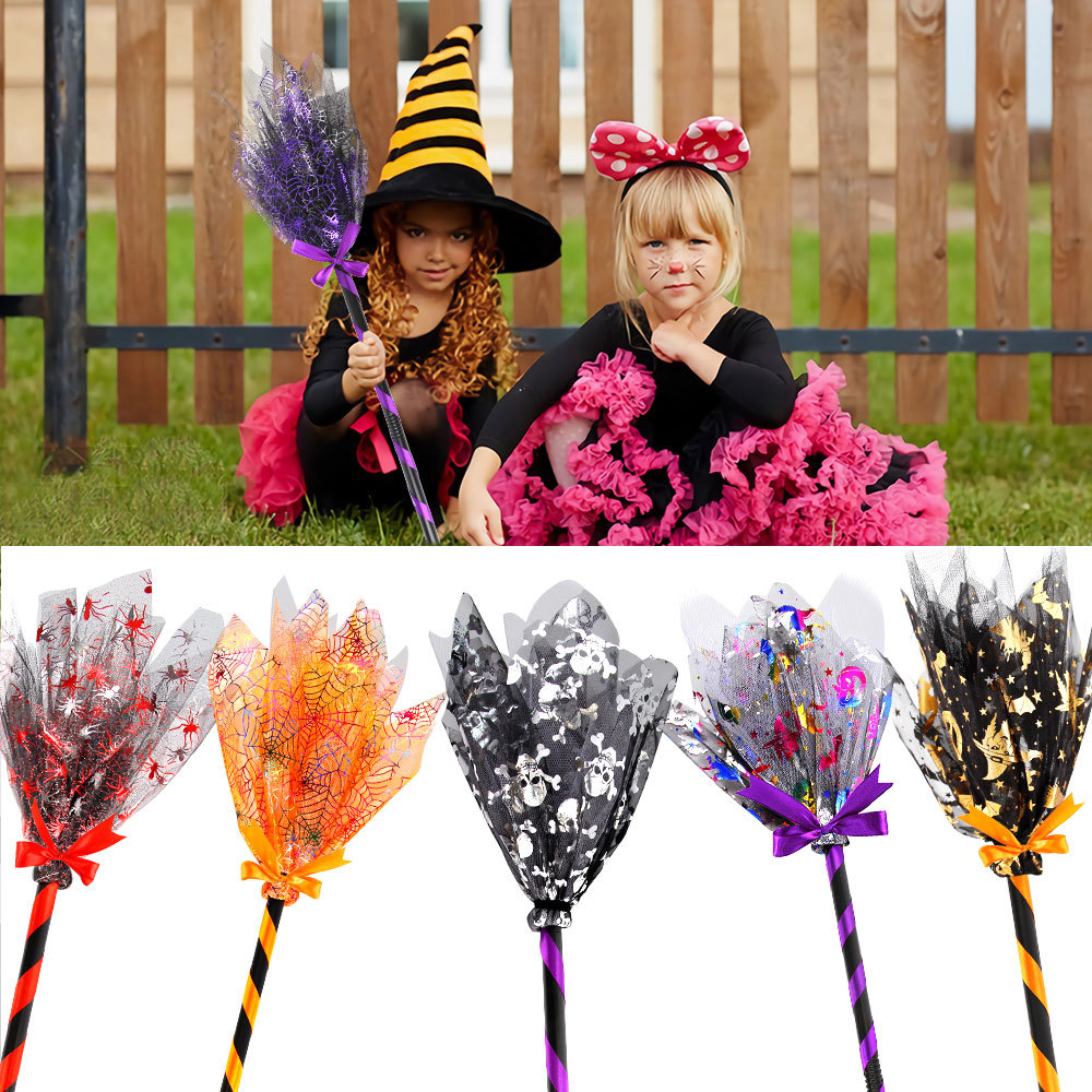 Halloween Witch Broom with LED - đánh giá và giá Detachable Cosplay Prop
